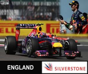 yapboz Webber - Red Bull - 2013 İngiltere Grand Prix, sınıflandırılmış müddeti işaretle
